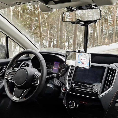 Autós telefon támogatás – Rögzítés a visszapillantó tükörre