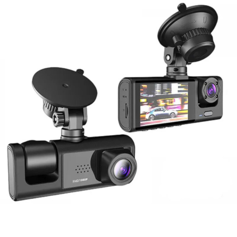 Dashcam Bil Framifrån Och Inuti – Högupplöst Inspelning