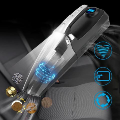 Bil Dammsugare 4-i-1 – Hög Prestanda 12V/120W
