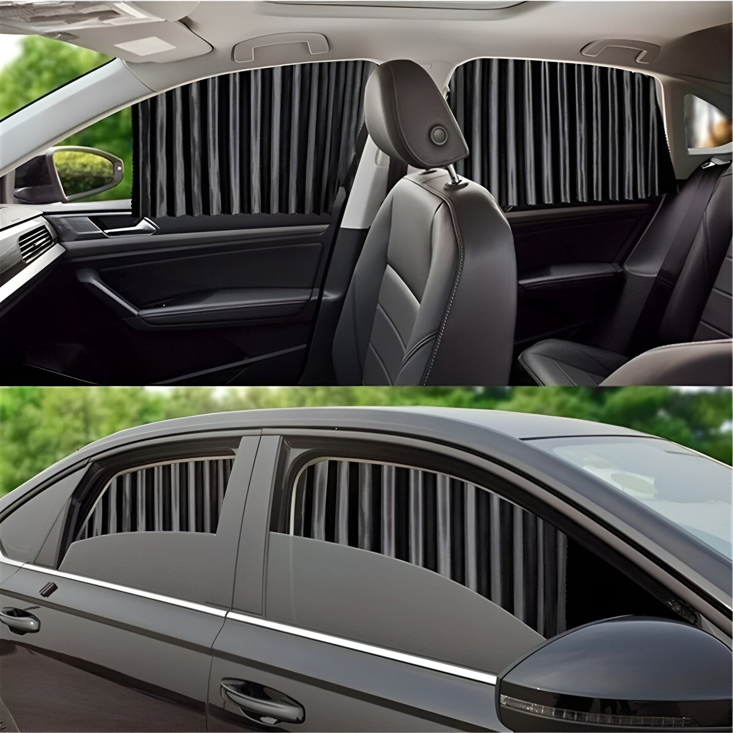 Magnetic Curtains for Car — Instant Sun Protection and Privacy