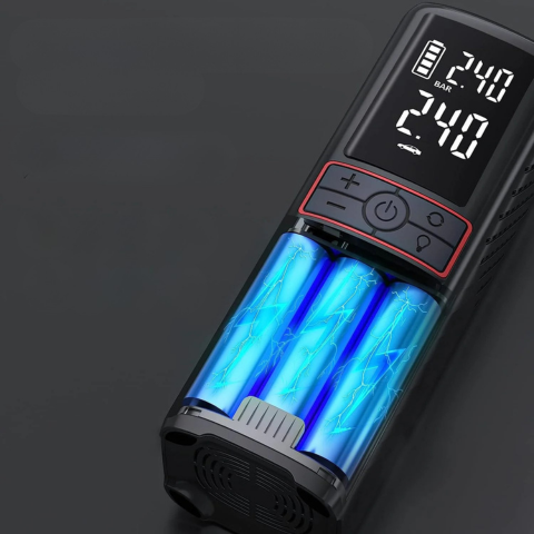 ポータブルエアコンプレッサー160PSI — コンパクトで持ち運びが簡単