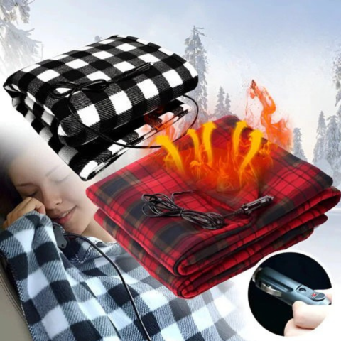 Manta Calefactora Coche 12V — Confort y Calor En Invierno