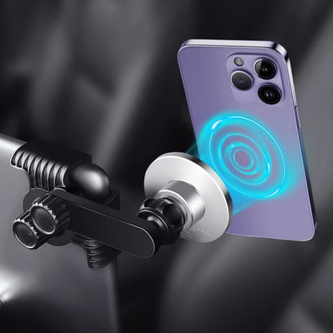 Support Téléphone Pour Tesla — Fixation Magnétique Et Recharge Sans Fil