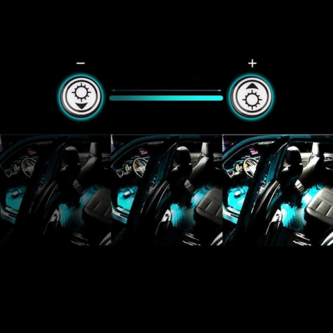 LED Ατμόσφαιρας Αυτοκινήτου – Πολύχρωμα Φώτα Αντιδραστικά στον Ήχο