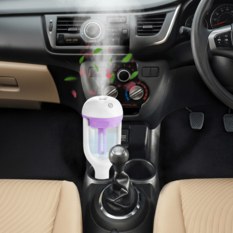 Difusor Aromático Automático — Purificador de Aire Compacto