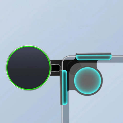 دعم الهاتف لتيسلا — تثبيت مغناطيسي وشحن لاسلكي