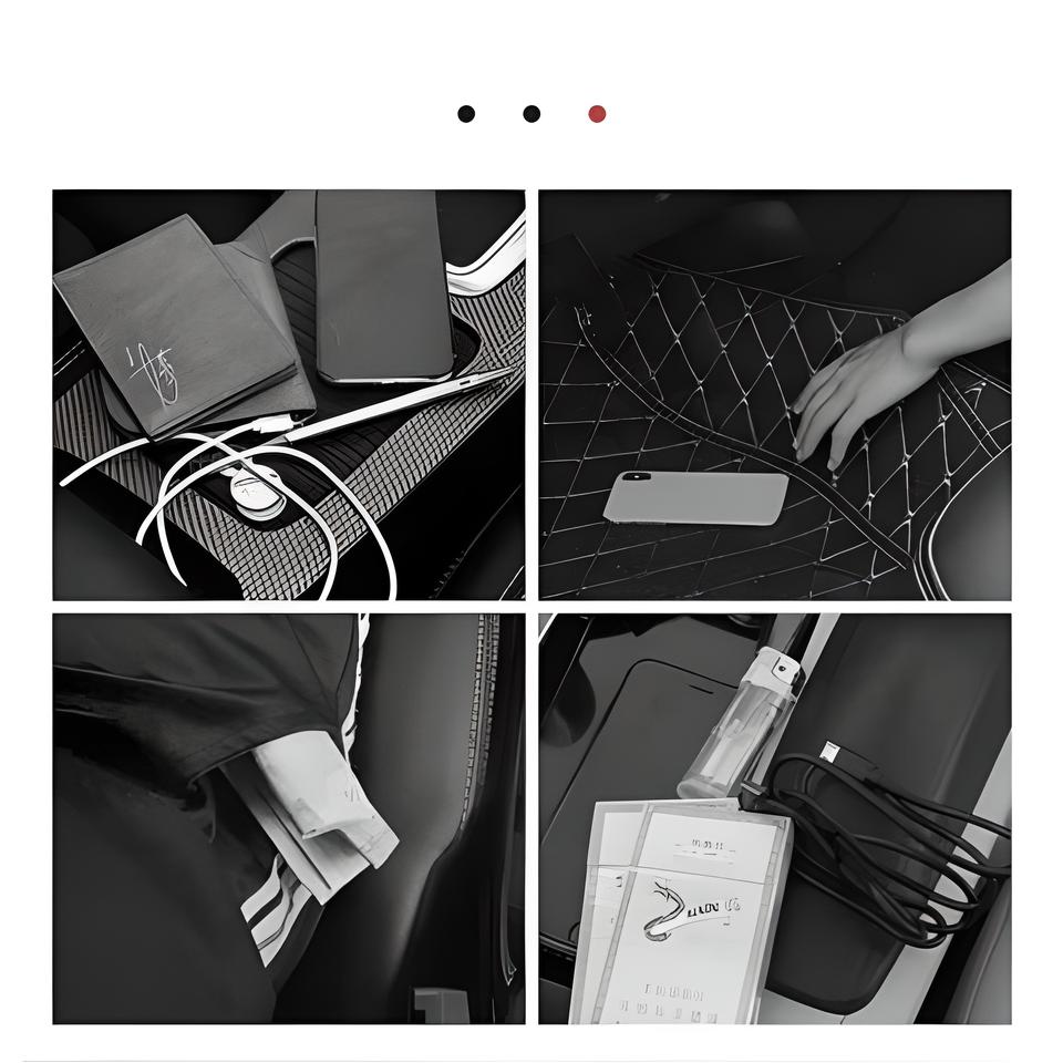 統合されたタブレット付きのチャイルドシートオーガナイザー - 実用性と快適さが保証されています