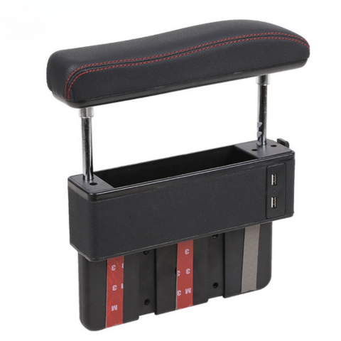 Universelt Bilarmlæn — Justerbar Komfort Med Indbygget USB-port