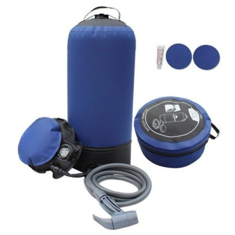 Ducha portátil para camping - Higiene al aire libre y tamaño compacto