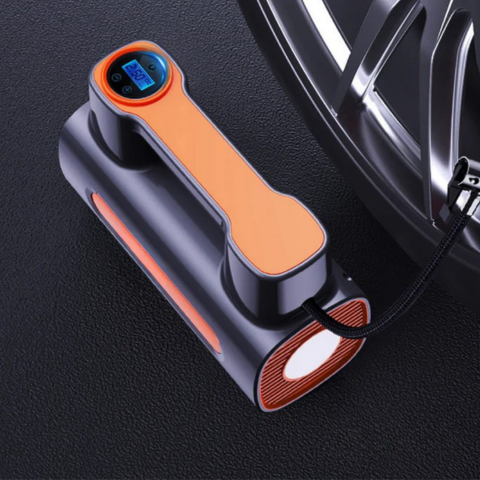 Hordozható légkompresszor - digitális kijelző és állítható nyomás