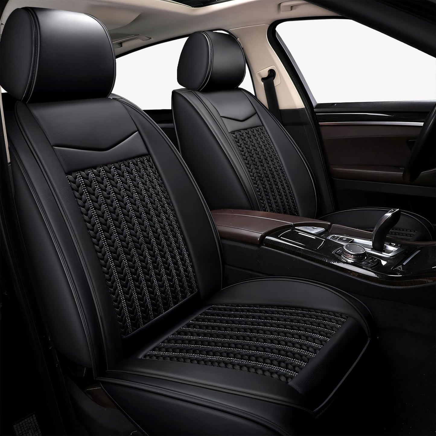 Fundas de Asiento de Coche Universales Transpirables — Adaptadas a Todos los Vehículos 