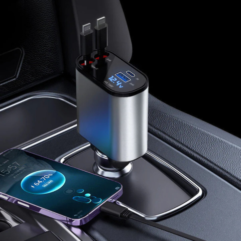 Rychlá auto nabíječka – Kompatibilita s iPhone a USB-C 