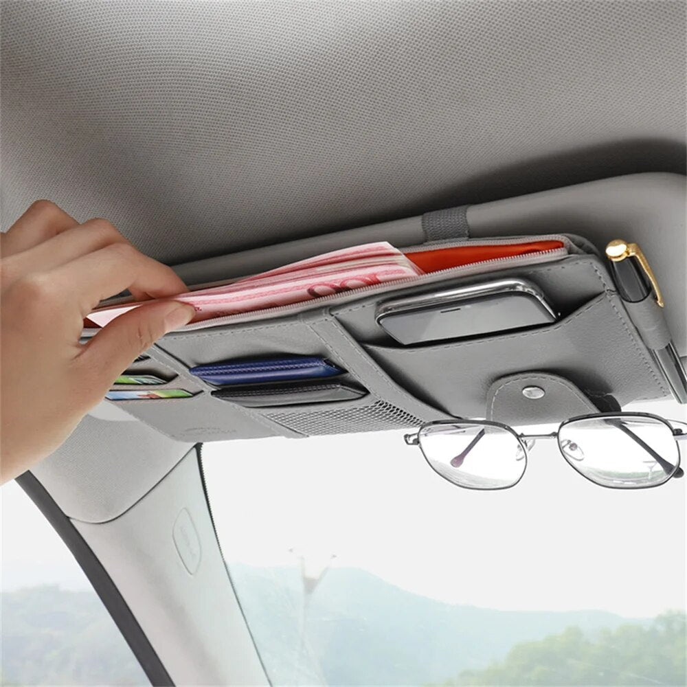 Organisateur Auto Pour Pare-Soleil — Gardez Vos Accessoires À Portée De Main