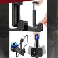 Telefoonondersteuning en tas voor hoofdsteun – 2-in-1 Praktisch 