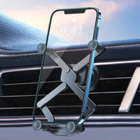 Car Phone Holder Air Vent – 360° Rotation & Automatic Locking