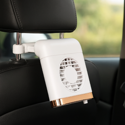 Mini vifte for feste til bilsete – Ideell for sommeren 