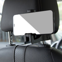 Telefoonondersteuning en tas voor hoofdsteun – 2-in-1 Praktisch 