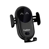 Cargador Inalámbrico para Coche con Soporte para Teléfono – Fijación Automática y Rápida 