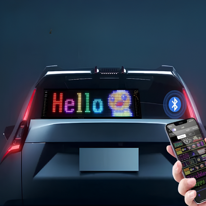 Écran LED Animé Pour Voiture – Messages Et Emojis Personnalisés