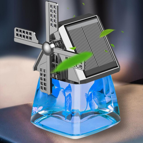 Solparfyme diffuser for bil — Kontinuerlig friskhet uten batteri 