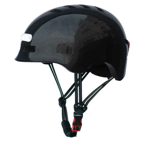 Casque De Vélo Urbain – Avec Éclairage LED Avant Et Arrière