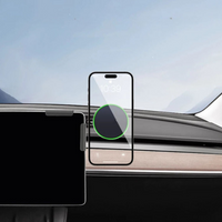 Support Téléphone Pour Tesla — Fixation Magnétique Et Recharge Sans Fil