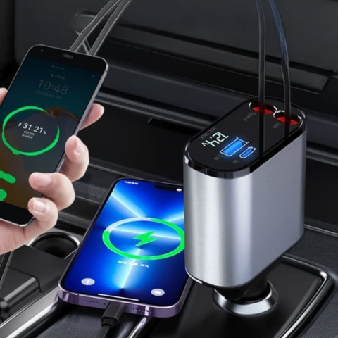 Rychlá auto nabíječka – Kompatibilita s iPhone a USB-C 