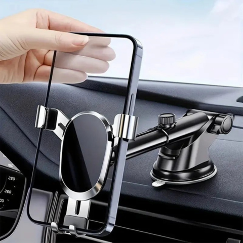 Support Téléphone Voiture Ajustable — Installation Facile Et Stable