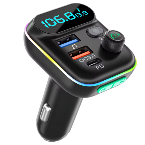 FM Bluetooth-sändare för bil — Klara samtal & trådlös musik 