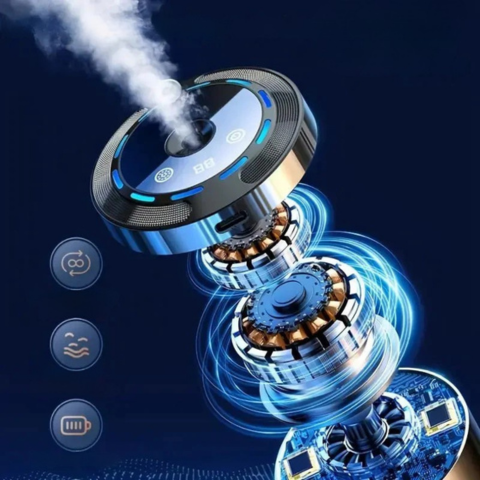Diffusore di Aromi Luminoso per Auto — Purificatore & Atmosfera LED 