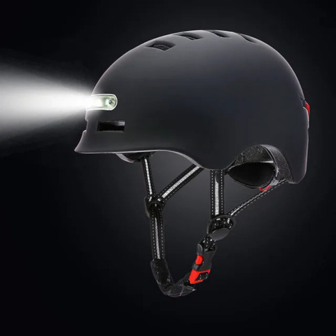 Casque De Vélo Urbain – Avec Éclairage LED Avant Et Arrière