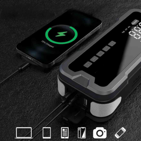 Slimme Auto Startkabel – Draagbare en Veelzijdige Batterij 