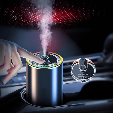 Diffusore di Aromi Luminoso per Auto — Purificatore & Atmosfera LED 