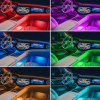 Belysningsband för bilar – RGB-inredning 