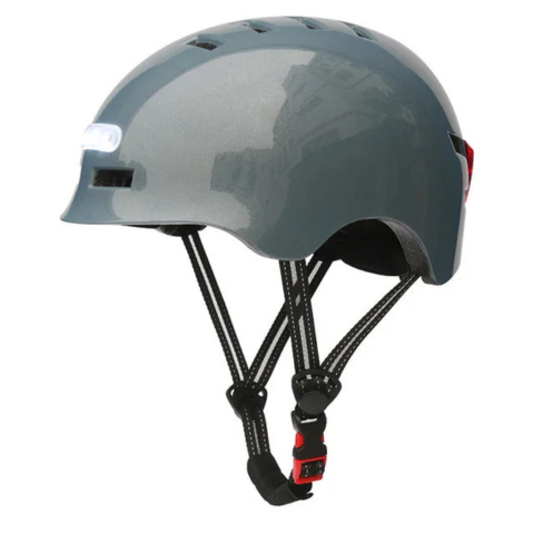 Casque De Vélo Urbain – Avec Éclairage LED Avant Et Arrière