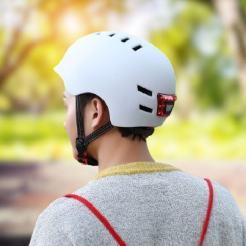 Casque De Vélo Urbain – Avec Éclairage LED Avant Et Arrière