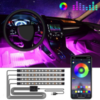 Kit LED Ambiance Voiture – Lumières Multicolores Réactives Au Son