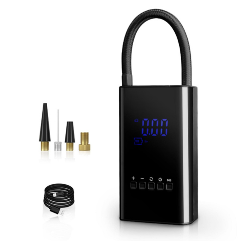 Mini Kompressor Bærbar – LED-skjerm og justerbart trykk 