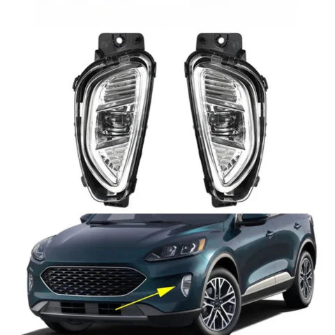 Forlygter med LED tågelys — Kompatible med Ford Escape 2020-2021 