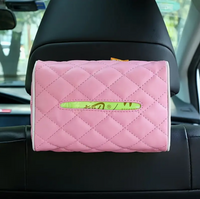 Scatola Porta Fazzoletti per Auto in Pelle PU – Fissaggio Parasole o Poggiatesta