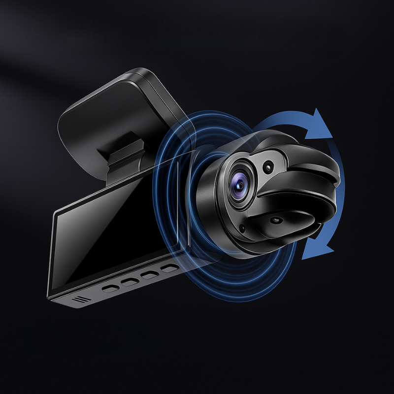 Dashcam Doppel Full HD Auto - Nachtsicht + Innenkamera 