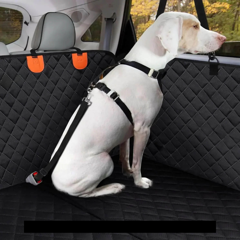 Car Seat Cover for Dog – Waterproof & Non-Slip with Safety Harness