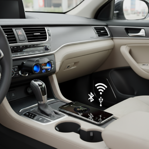 Adaptateur Allume-Cigare Voiture — Double Port USB & Affichage Digital