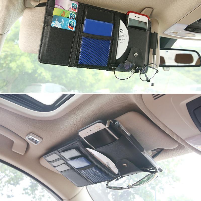 Organisateur Auto Pour Pare-Soleil — Gardez Vos Accessoires À Portée De Main
