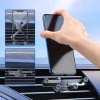 Car Phone Holder Air Vent – 360° Rotation & Automatic Locking