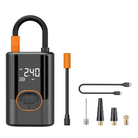 Kannettava rengaspainepumppu digitaalimittarilla 