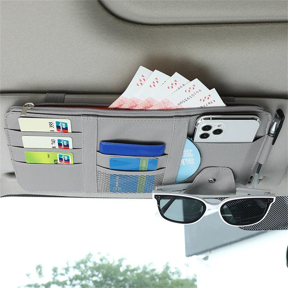 Organisateur Auto Pour Pare-Soleil — Gardez Vos Accessoires À Portée De Main