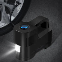 Kantava digitaalinen 12V ilmakompressori LED-valolla — turvallisuus ja yökäyttö 